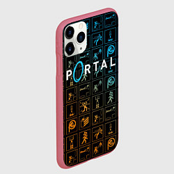 Чехол iPhone 11 Pro матовый PORTAL, цвет: 3D-малиновый — фото 2