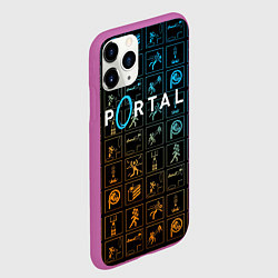 Чехол iPhone 11 Pro матовый PORTAL, цвет: 3D-фиолетовый — фото 2