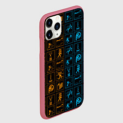 Чехол iPhone 11 Pro матовый PORTAL, цвет: 3D-малиновый — фото 2