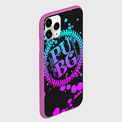 Чехол iPhone 11 Pro матовый PUBG, цвет: 3D-фиолетовый — фото 2