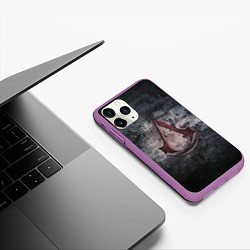 Чехол iPhone 11 Pro матовый Assassin’s Creed, цвет: 3D-фиолетовый — фото 2