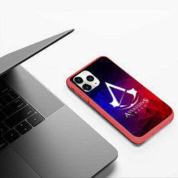 Чехол iPhone 11 Pro матовый ASSASSINS CREED, цвет: 3D-красный — фото 2