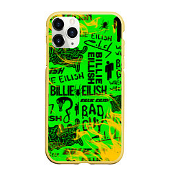 Чехол iPhone 11 Pro матовый BILLIE EILISH, цвет: 3D-желтый