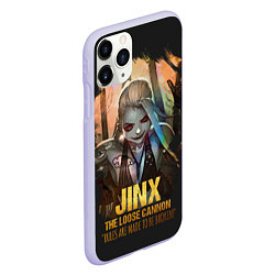 Чехол iPhone 11 Pro матовый Jinx, цвет: 3D-светло-сиреневый — фото 2