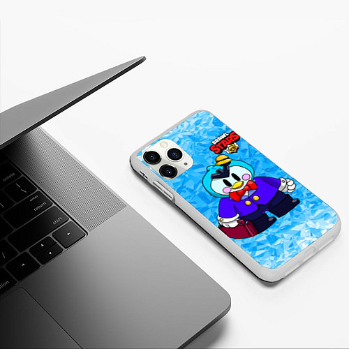 Чехол iPhone 11 Pro матовый BRAWL STARS MRP / 3D-Белый – фото 3