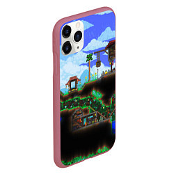 Чехол iPhone 11 Pro матовый TERRARIA, цвет: 3D-малиновый — фото 2