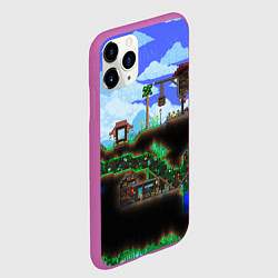 Чехол iPhone 11 Pro матовый TERRARIA, цвет: 3D-фиолетовый — фото 2