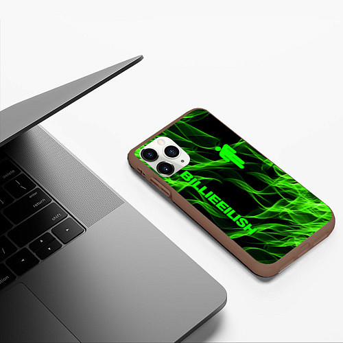 Чехол iPhone 11 Pro матовый BILLIE EILISH / 3D-Коричневый – фото 3