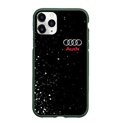 Чехол iPhone 11 Pro матовый AUDI, цвет: 3D-темно-зеленый