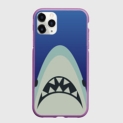 Чехол iPhone 11 Pro матовый IKEA Shark, цвет: 3D-фиолетовый