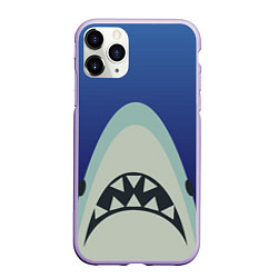 Чехол iPhone 11 Pro матовый IKEA Shark, цвет: 3D-светло-сиреневый