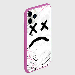 Чехол iPhone 11 Pro матовый LIL PEEP, цвет: 3D-фиолетовый — фото 2
