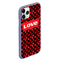Чехол iPhone 11 Pro матовый Love, цвет: 3D-серый — фото 2
