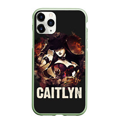 Чехол iPhone 11 Pro матовый Caitlyn, цвет: 3D-салатовый