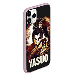 Чехол iPhone 11 Pro матовый Yasuo, цвет: 3D-розовый — фото 2