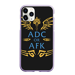 Чехол iPhone 11 Pro матовый ADC of AFK, цвет: 3D-светло-сиреневый
