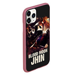 Чехол iPhone 11 Pro матовый Jhin, цвет: 3D-малиновый — фото 2