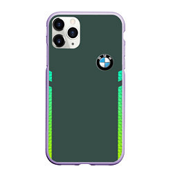 Чехол iPhone 11 Pro матовый BMW, цвет: 3D-светло-сиреневый