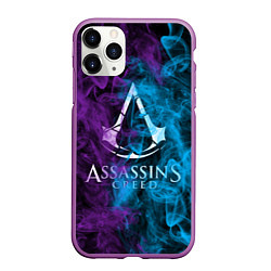 Чехол iPhone 11 Pro матовый Assassin's Creed, цвет: 3D-фиолетовый