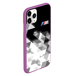 Чехол iPhone 11 Pro матовый BMW, цвет: 3D-фиолетовый — фото 2