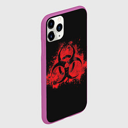 Чехол iPhone 11 Pro матовый Plague Inc, цвет: 3D-фиолетовый — фото 2