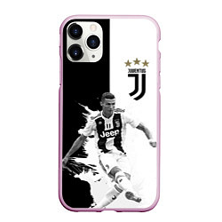 Чехол iPhone 11 Pro матовый Cristiano Ronaldo, цвет: 3D-розовый