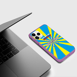 Чехол iPhone 11 Pro матовый Флаг ВВС, цвет: 3D-фиолетовый — фото 2