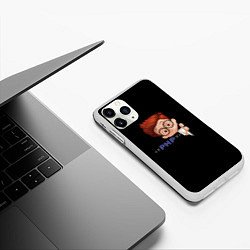 Чехол iPhone 11 Pro матовый ПРОГРАММИСТЫ, цвет: 3D-белый — фото 2