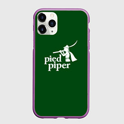 Чехол iPhone 11 Pro матовый Пегий дудочник, цвет: 3D-фиолетовый