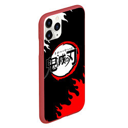 Чехол iPhone 11 Pro матовый KIMETSU NO YAIBA, цвет: 3D-красный — фото 2