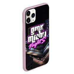 Чехол iPhone 11 Pro матовый GTA VI: MIAMI NIGHTS, цвет: 3D-розовый — фото 2