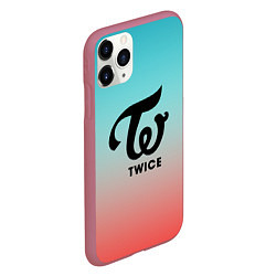 Чехол iPhone 11 Pro матовый TWICE, цвет: 3D-малиновый — фото 2