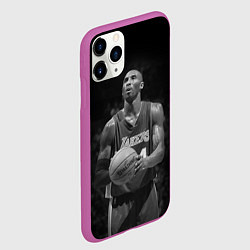Чехол iPhone 11 Pro матовый Коби Брайант, цвет: 3D-фиолетовый — фото 2