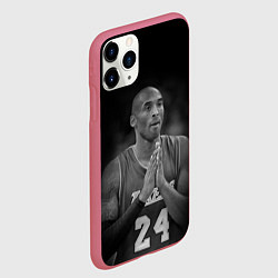 Чехол iPhone 11 Pro матовый Коби Брайант, цвет: 3D-малиновый — фото 2