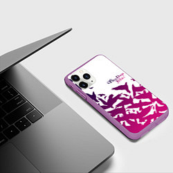 Чехол iPhone 11 Pro матовый Three Days Grace, цвет: 3D-фиолетовый — фото 2