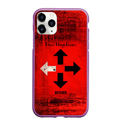 Чехол iPhone 11 Pro матовый Three Days Grace, цвет: 3D-фиолетовый