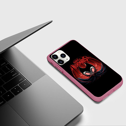 Чехол iPhone 11 Pro матовый Hollow Knight / 3D-Малиновый – фото 3