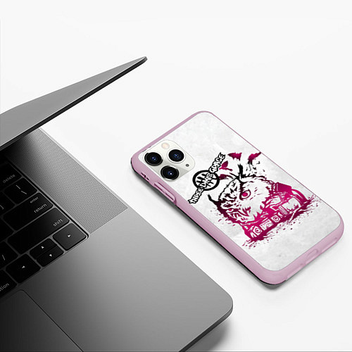 Чехол iPhone 11 Pro матовый Three days grace / 3D-Розовый – фото 3