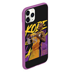 Чехол iPhone 11 Pro матовый Kobe Bryant, цвет: 3D-фиолетовый — фото 2