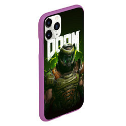 Чехол iPhone 11 Pro матовый Doom Eternal, цвет: 3D-фиолетовый — фото 2