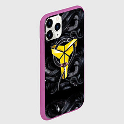 Чехол iPhone 11 Pro матовый Los Angeles LakersKobe Bryan, цвет: 3D-фиолетовый — фото 2