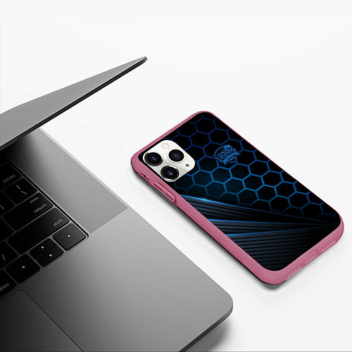 Чехол iPhone 11 Pro матовый League of Legends / 3D-Малиновый – фото 3