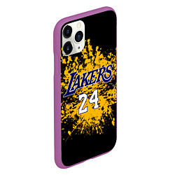 Чехол iPhone 11 Pro матовый Kobe Bryant, цвет: 3D-фиолетовый — фото 2