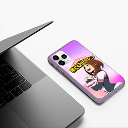 Чехол iPhone 11 Pro матовый MY HERO ACADEMIA, цвет: 3D-серый — фото 2