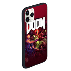 Чехол iPhone 11 Pro матовый Doom, цвет: 3D-черный — фото 2
