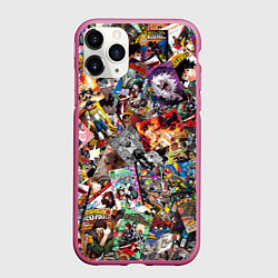 Чехол iPhone 11 Pro матовый Academia stikerbombing, цвет: 3D-малиновый