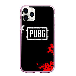 Чехол iPhone 11 Pro матовый PUBG, цвет: 3D-розовый