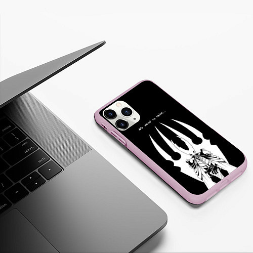 Чехол iPhone 11 Pro матовый Hollow Knight / 3D-Розовый – фото 3