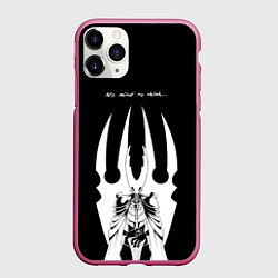 Чехол iPhone 11 Pro матовый Hollow Knight, цвет: 3D-малиновый