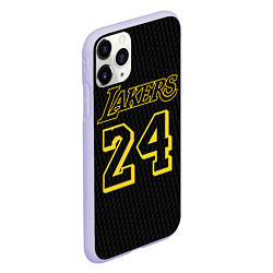 Чехол iPhone 11 Pro матовый Kobe Bryant, цвет: 3D-светло-сиреневый — фото 2